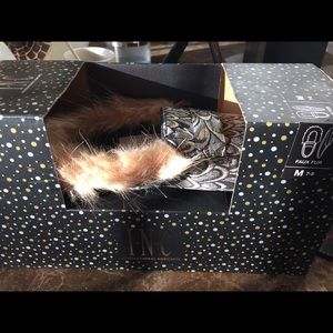 Inc faux fur house slippers